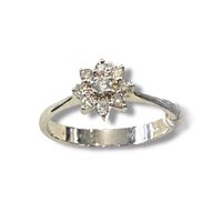 Anello Demetra Donna ESSENTIAL in Oro bianco Diamante 310.020.W